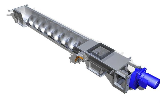 Alimentación en espiral libre de obstrucciones con tornillo sin fosa de tipo XLS transportador en espiral flexible